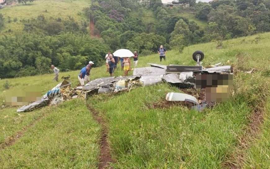 Corpos de vítimas de avião que caiu em MG foram identificados por impressão digital, diz polícia