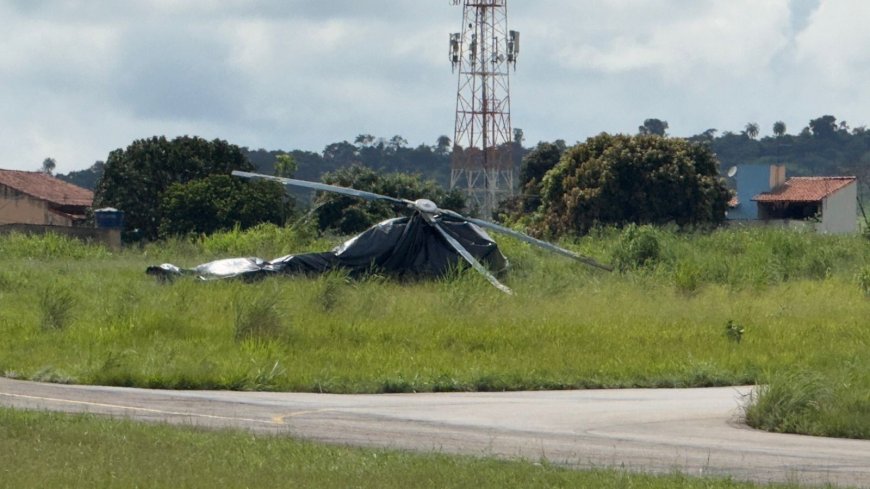 Mais um helicóptero cai no aeroporto de Pará de Minas em menos de uma semana