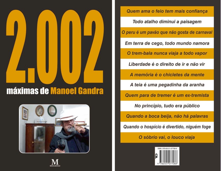 Manoel Gandra lança livro de máximas